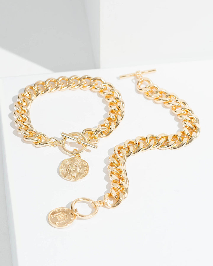 Colette by Colette Hayman Gold Coin Pendant Bracelet Bracelet