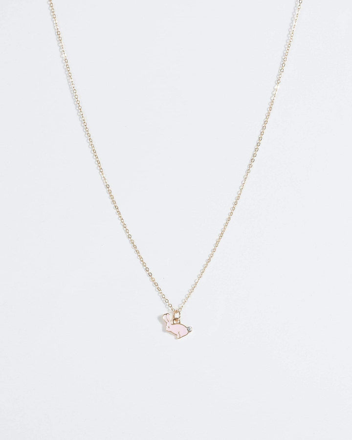 Gold Crystal Tail Bunny Necklace | Necklaces
