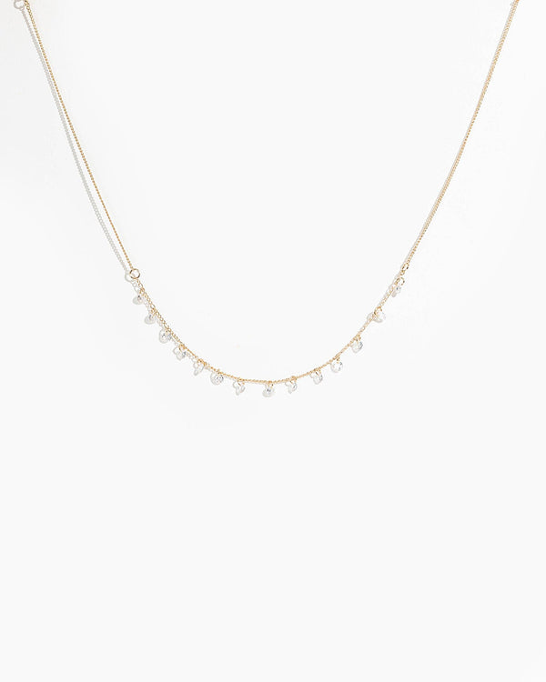 Colette by Colette Hayman Gold Cubic Zirconia Mini Crystals Necklace