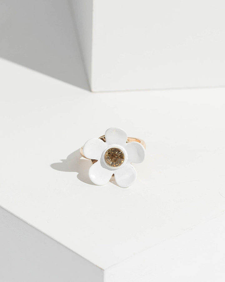 Gold Daisy Detail Ring | Rings