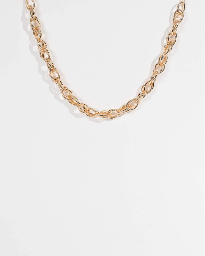 Gold Detail Chunky Chain Necklace | Necklaces