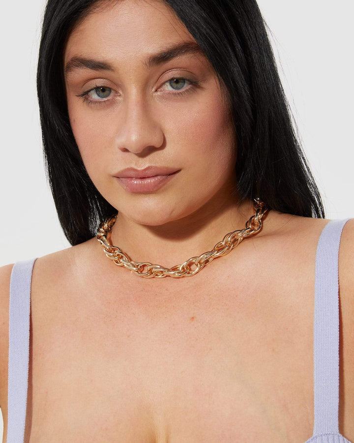 Gold Detail Chunky Chain Necklace | Necklaces