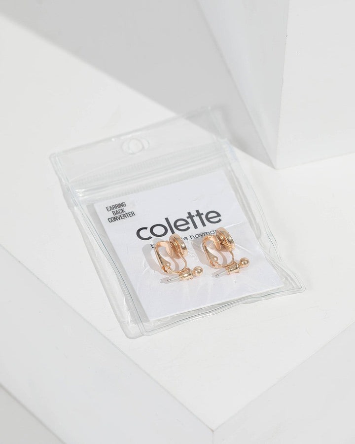 Gold Diamante Earring Back Converter | Accessories