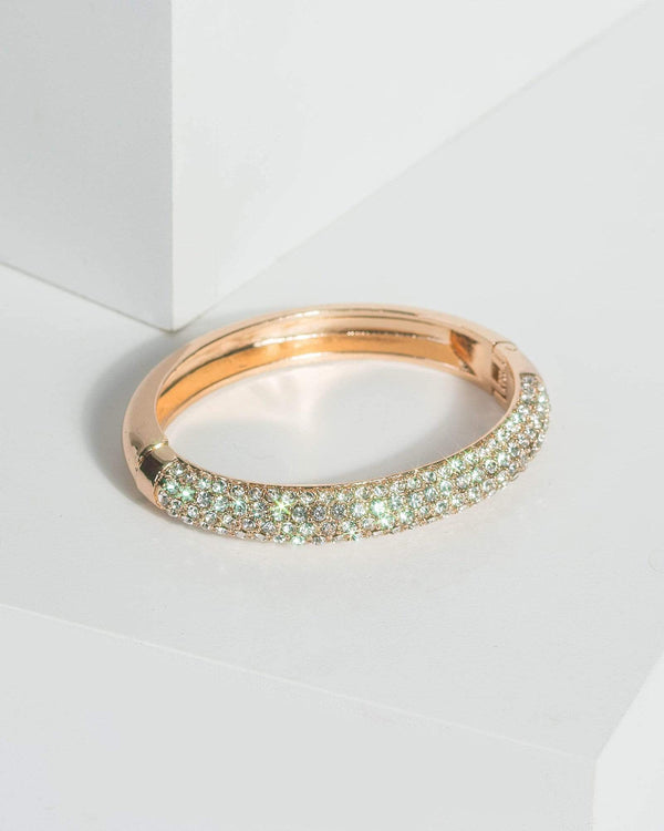 Colette by Colette Hayman Gold Diamante Pave Clamp Bracelet