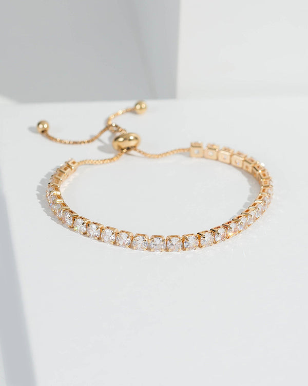 Colette by Colette Hayman Gold Diamante Row Band Bracelet