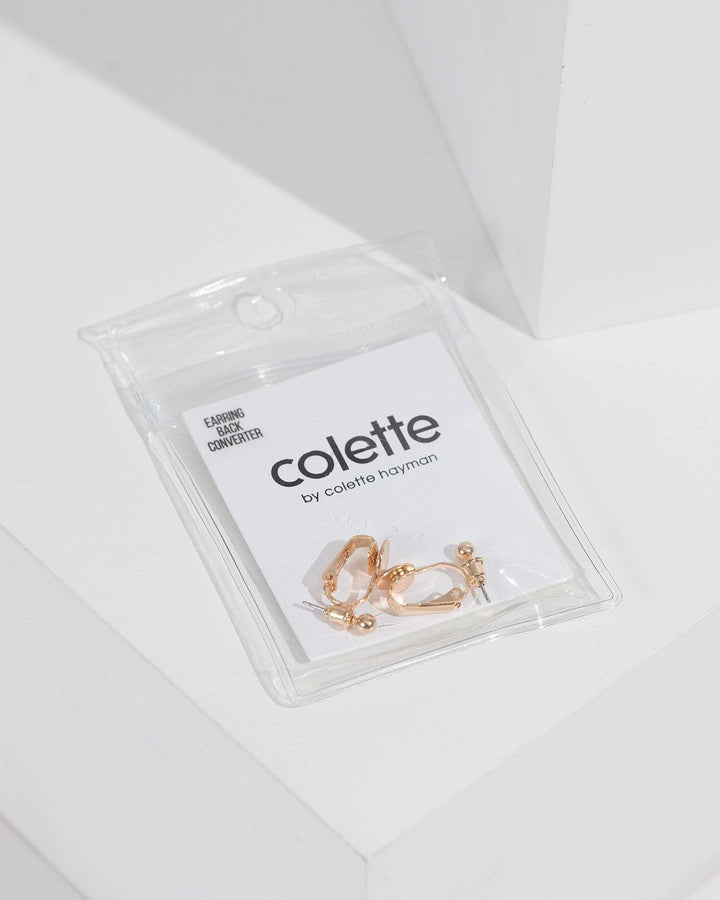 Gold Disc Earring Back Converter | Accessories