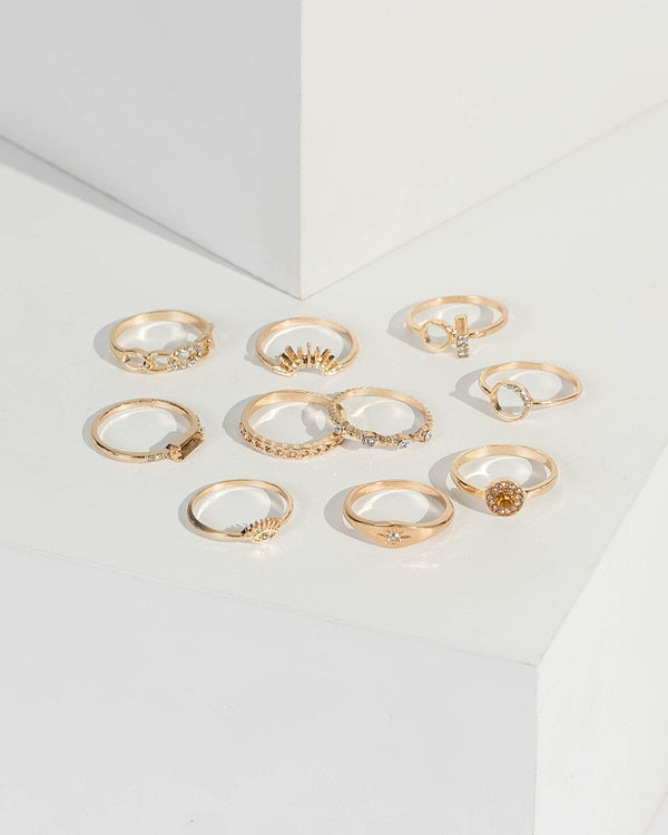 Gold Festival Multi Ring Pack | Rings