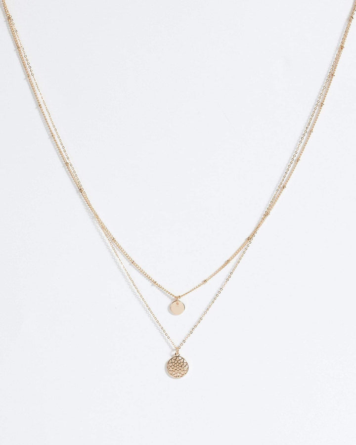 Gold Filigree Fine 2 Pack Necklace | Necklaces