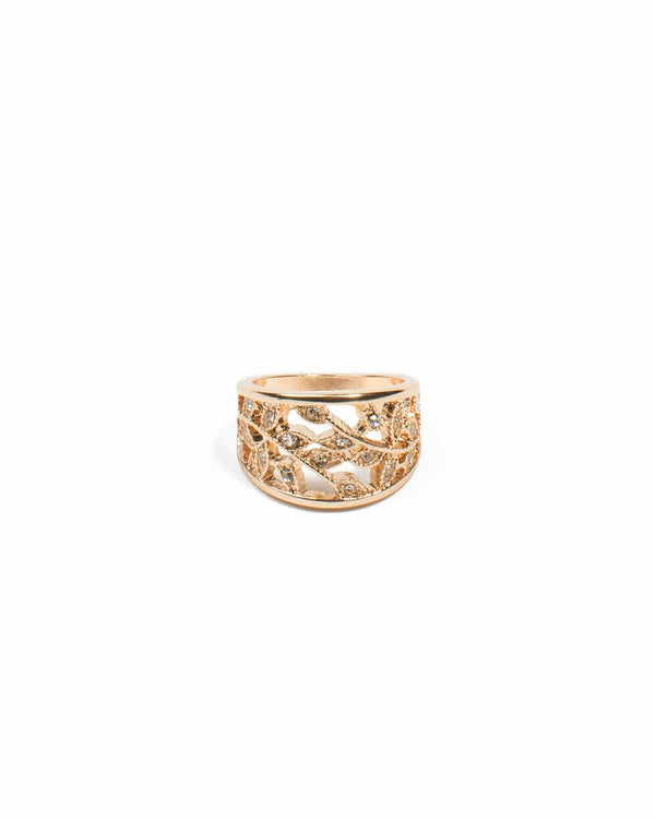 Colette by Colette Hayman Gold Filigree Wrap Ring - Medium