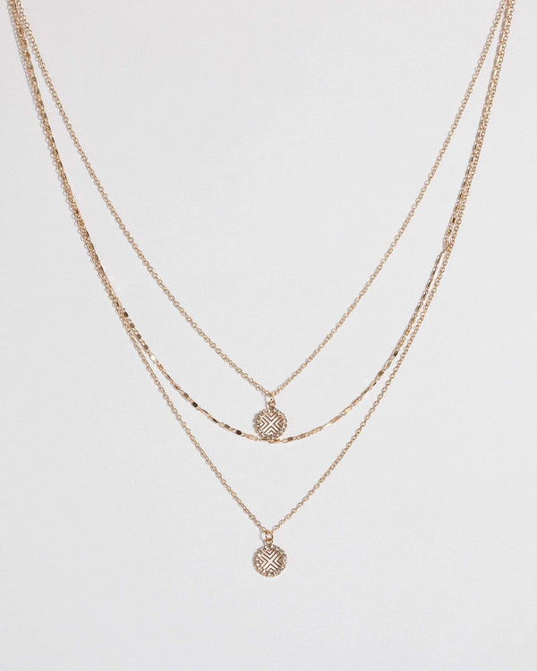 Gold Fine Cross Multi Necklace | Necklaces