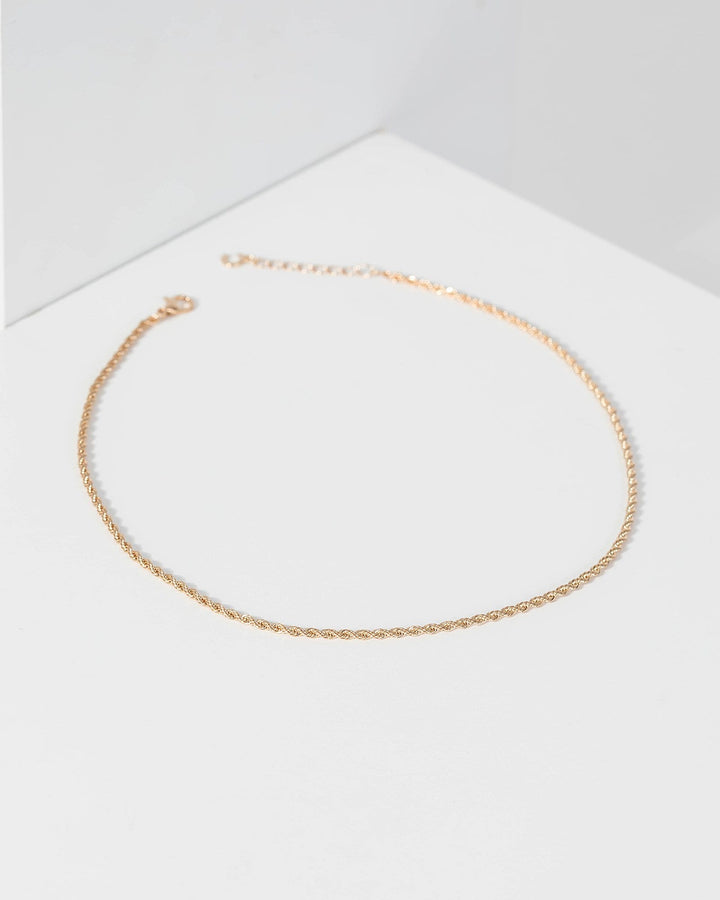 Colette by Colette Hayman Gold Fine Twist Chain Necklace