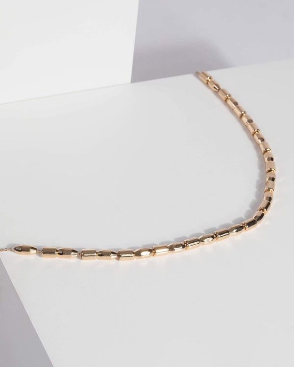Gold Flat Chain Necklace | Necklaces
