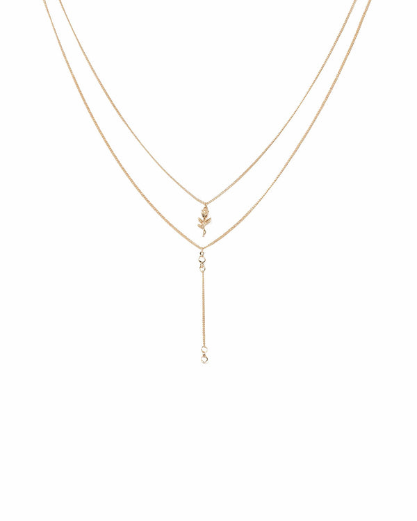 Colette by Colette Hayman Gold Flower Pendant Layer Necklaces