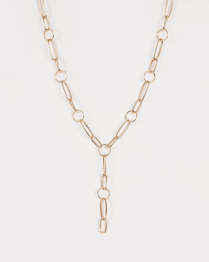 colette by colette hayman gold geometric chain link necklace