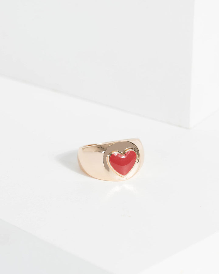 Gold Heart Dome Ring | Rings