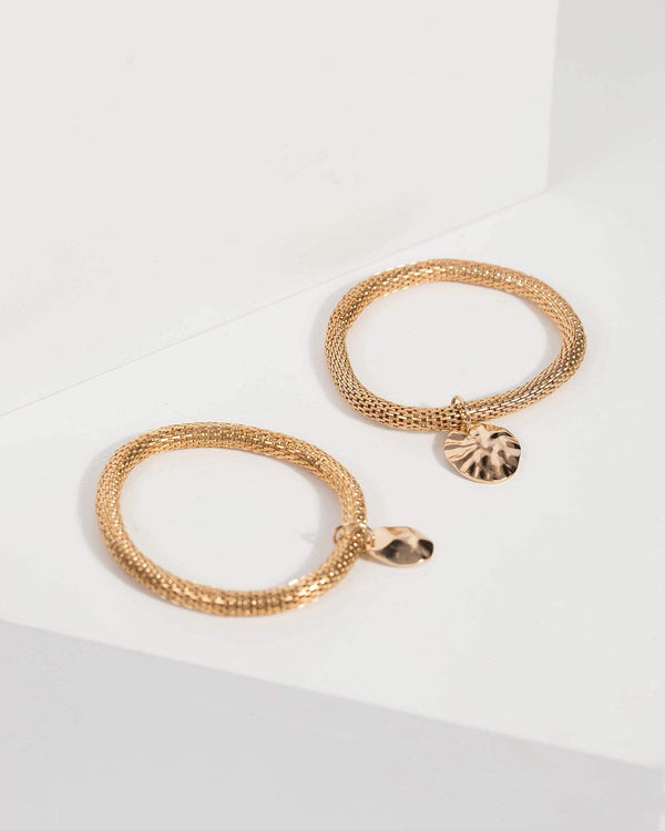Colette by Colette Hayman Gold Heavy Chain Pendant Bracelet Bracelet