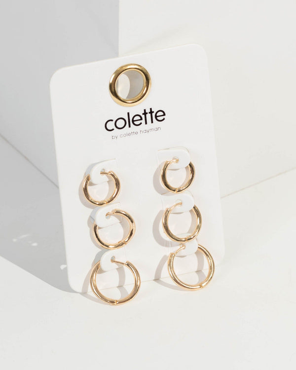 Gold Hoop Basics 4 Pack Earrings | Earrings