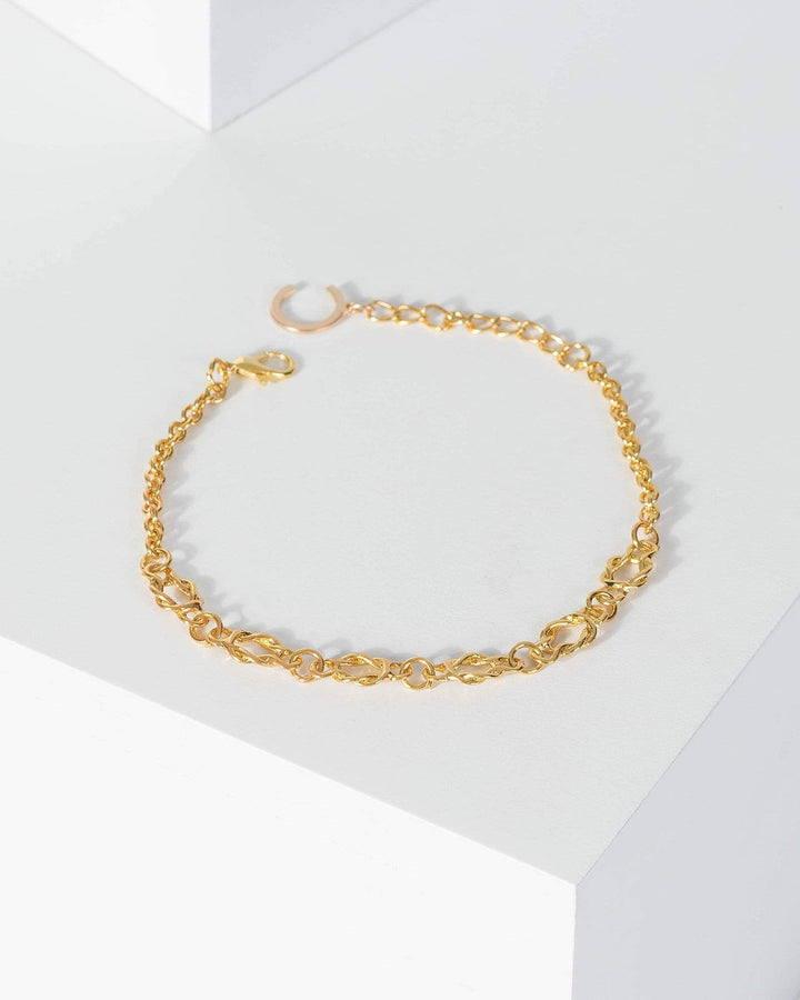 Gold Irregular Chain Bracelet | Wristwear