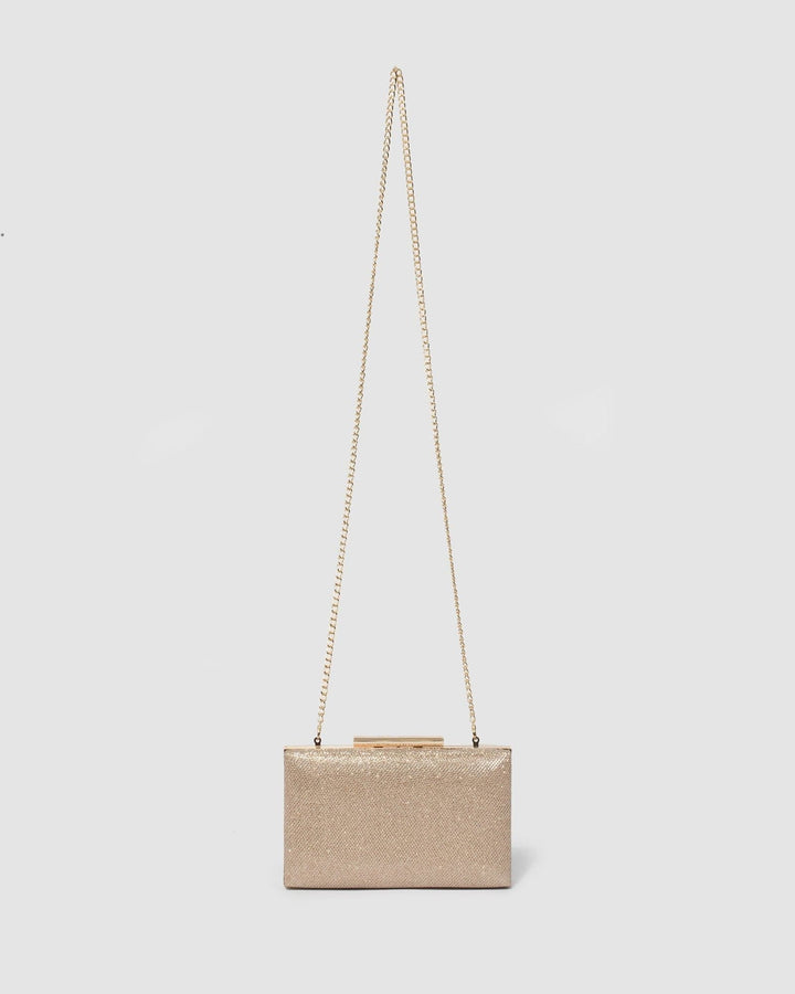 Gold Jaimi Clutch Bag | Clutch Bags
