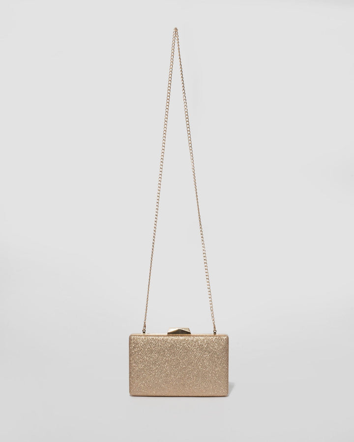 Gold Julia Hardcase Clutch Bag | Clutch Bags