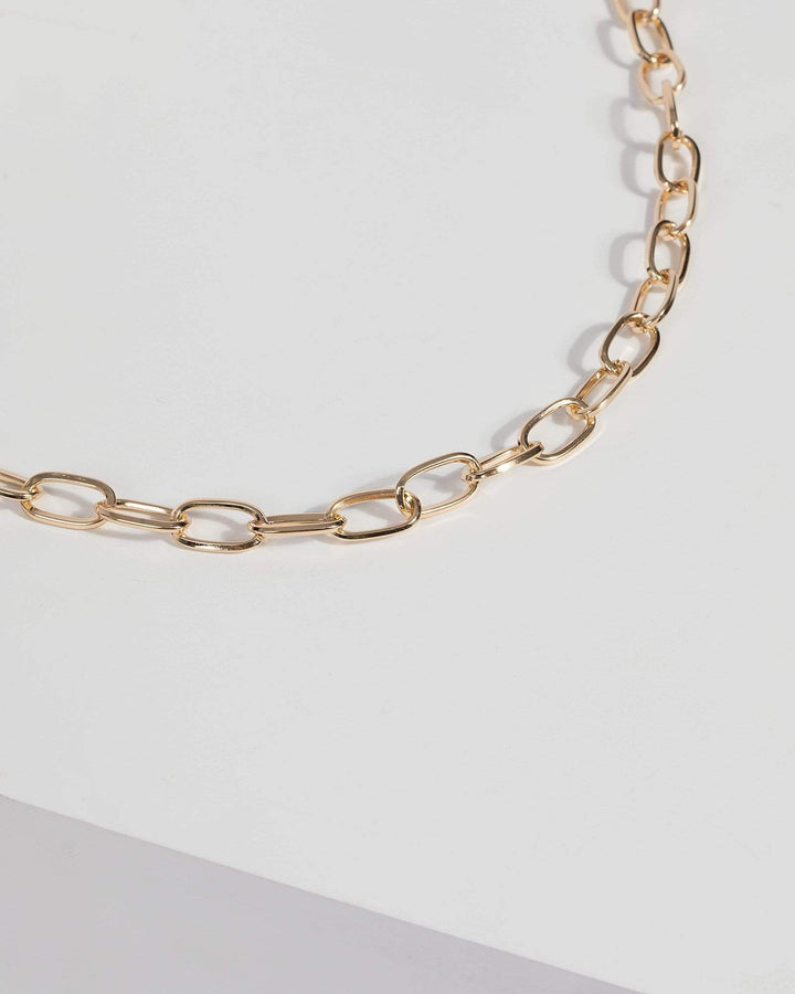Gold Large Chain Necklace | Necklaces