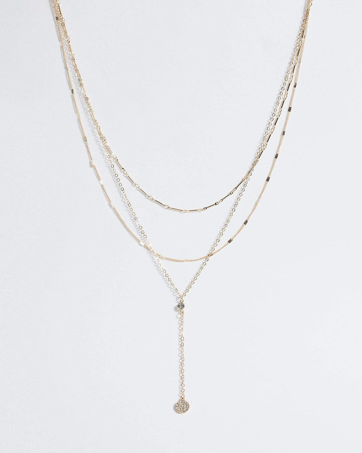 Gold Lariat Fine Pendant Necklace | Necklaces