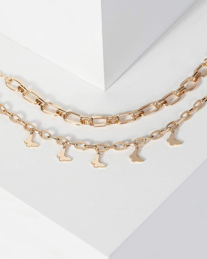 Gold Layered Butterfly Bracelet | Wristwear