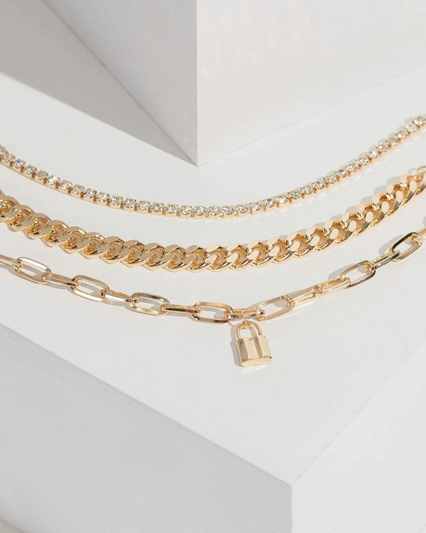 Gold Layered Chain Bracelet | Wristwear