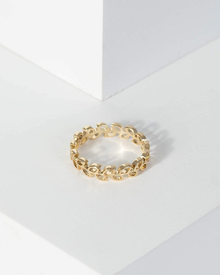 Gold Leaf Detail Ring | Rings