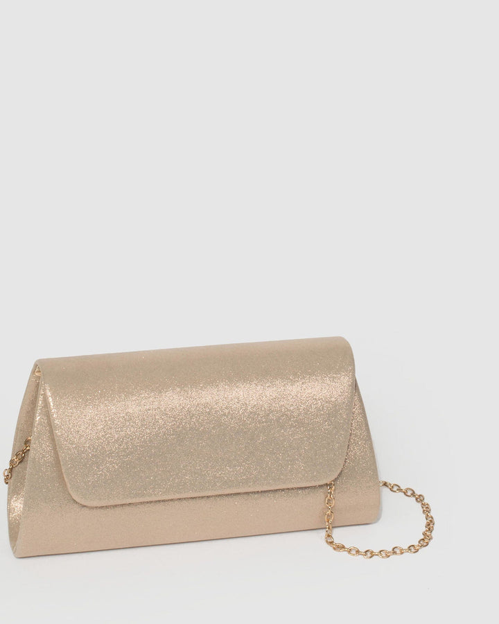 Gold Leaha Evening Clutch Bag | Clutch Bags