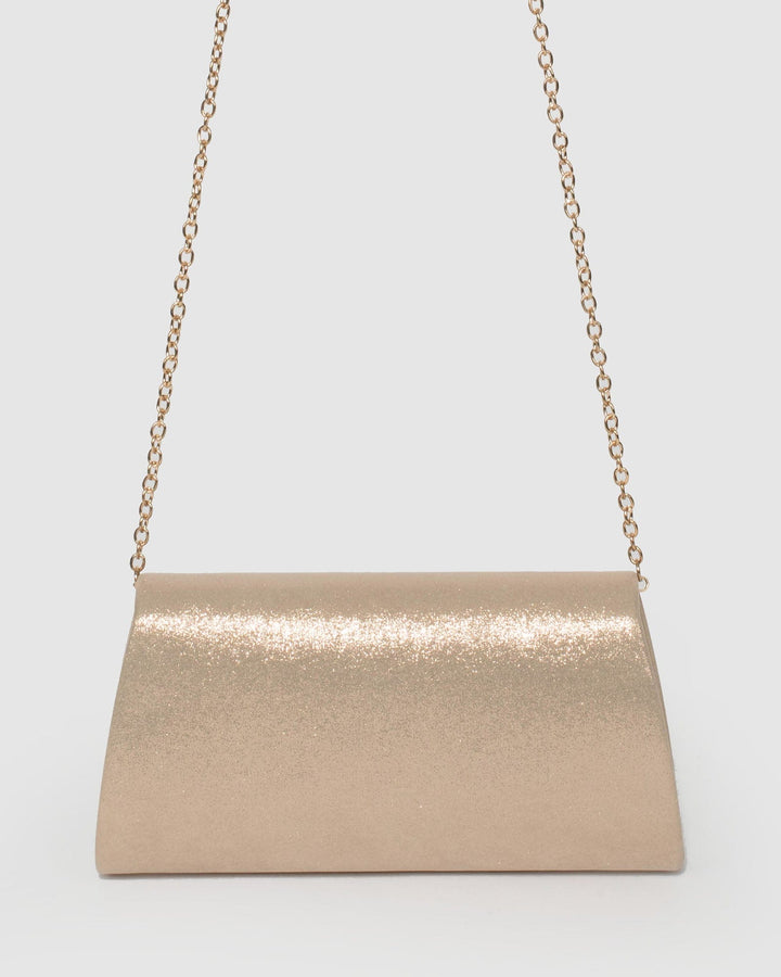 Gold Leaha Evening Clutch Bag | Clutch Bags