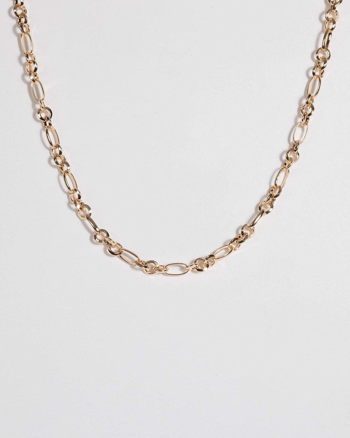 Gold Linked Chain Necklace | Necklaces
