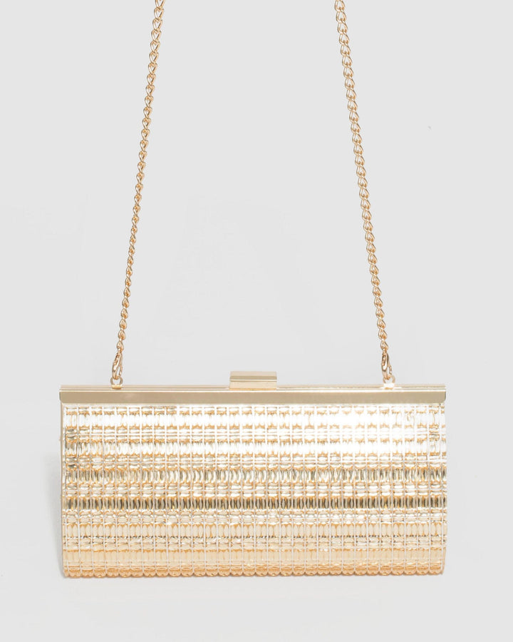 Colette by Colette Hayman Gold Liza Sparkle Clutch Bag