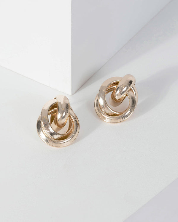 Gold Loops Door Knocker Earrings | Earrings