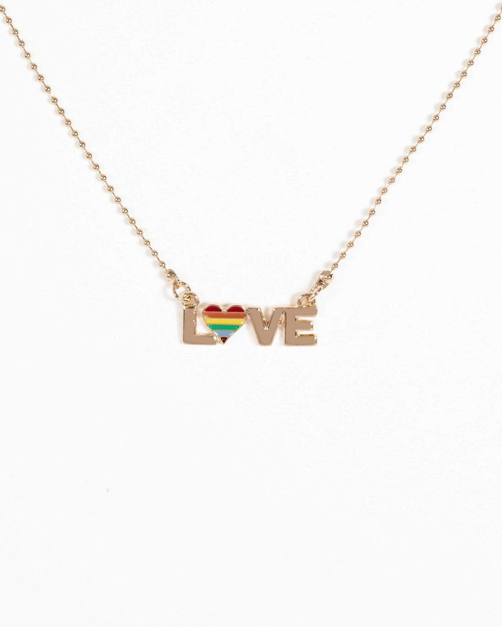 Gold Love Heart Necklace | Necklaces