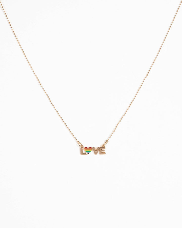Gold Love Heart Necklace | Necklaces
