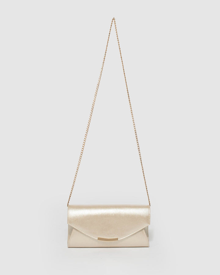 Gold Lucille Envelope Clutch Bag | Clutch Bags