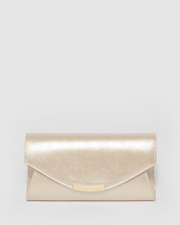 Gold Lucille Envelope Clutch Bag | Clutch Bags