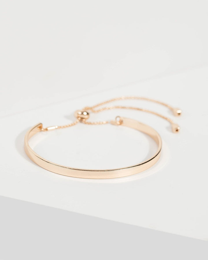 Gold Metal Band Bracelet | Wristwear