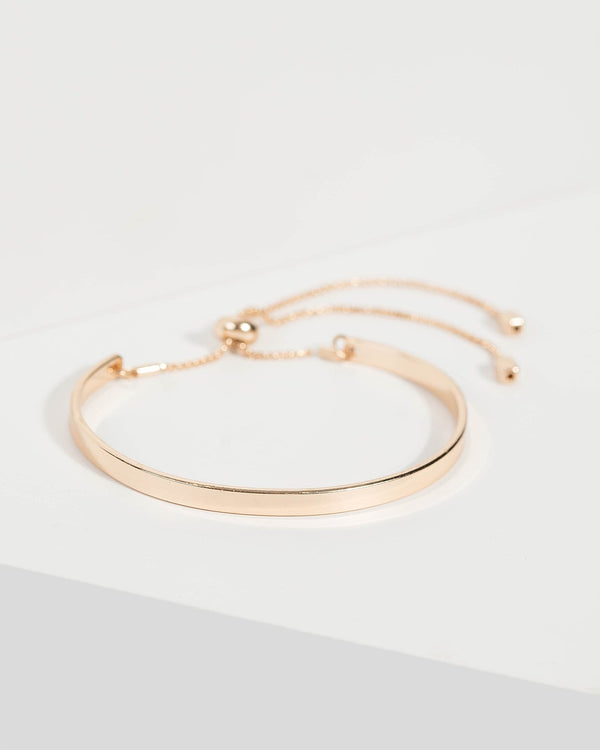 Gold Metal Band Bracelet | Wristwear