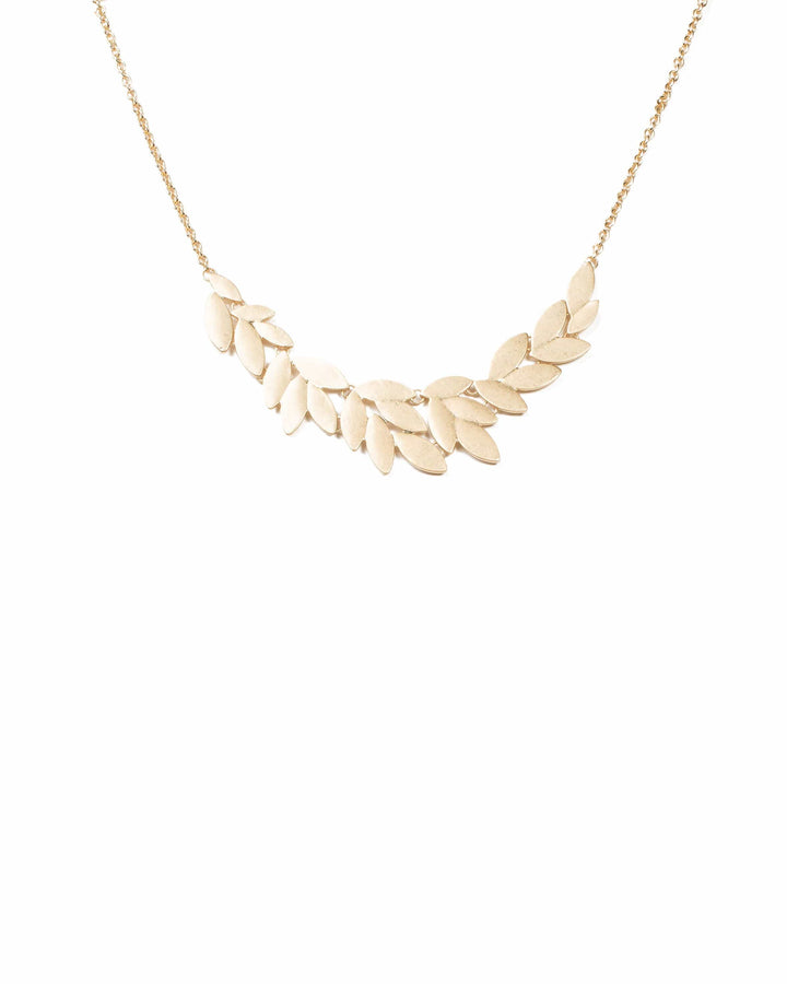 Colette by Colette Hayman Gold Metal Leaf Short Necklace
