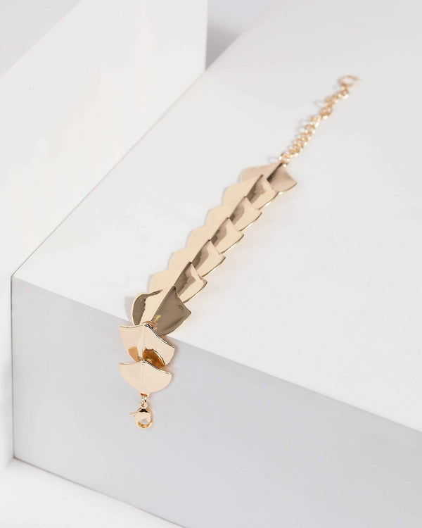 Gold Metal Statement Bracelet | Wristwear