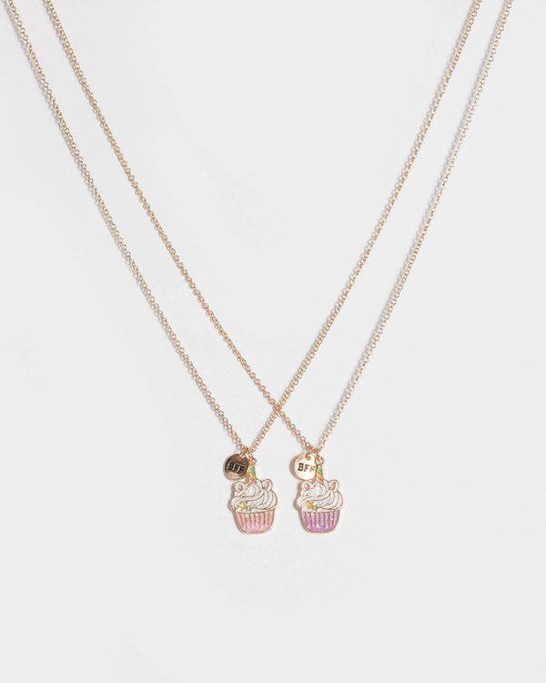 Gold Mini Cupcake Bff Necklace | Necklaces