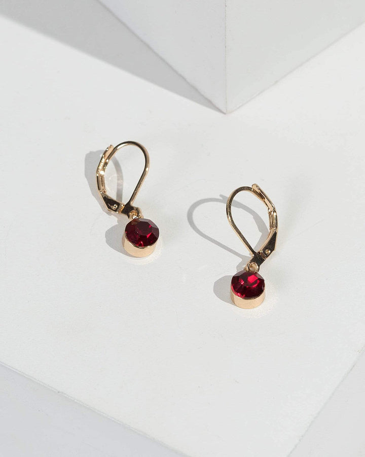 Gold Mini Hoop With Crystal Earrings | Earrings
