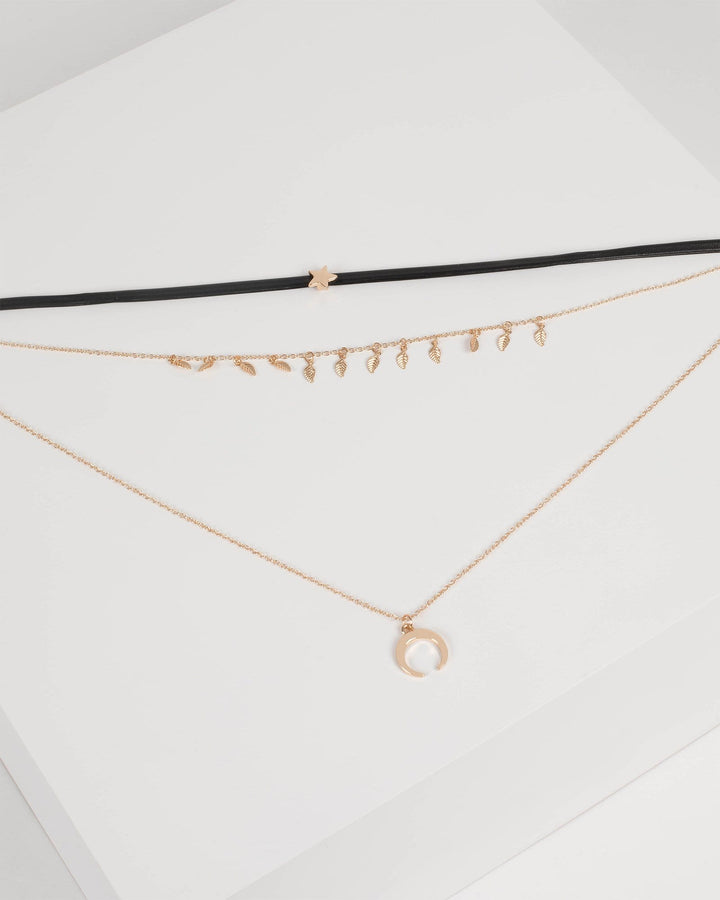 Gold Moon and Star Choker Pack | Chokers