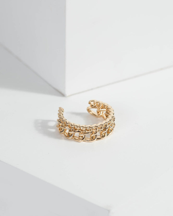 Gold Multi Chain Ring | Rings