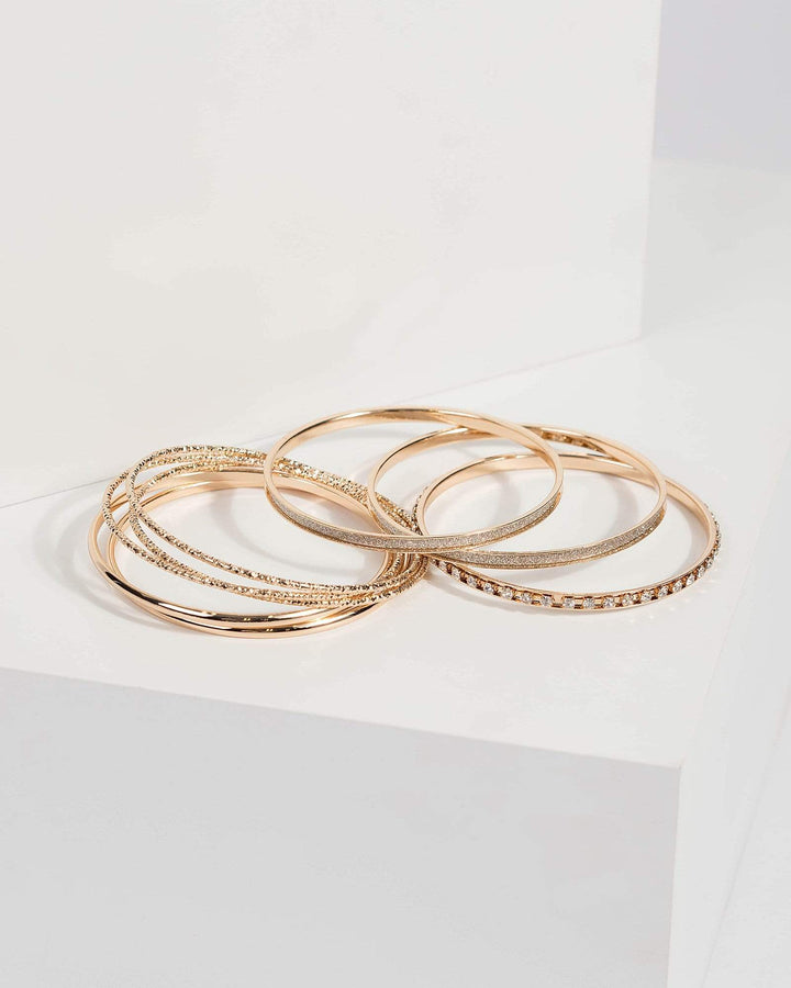 Gold Multi Diamante Bracelet | Wristwear