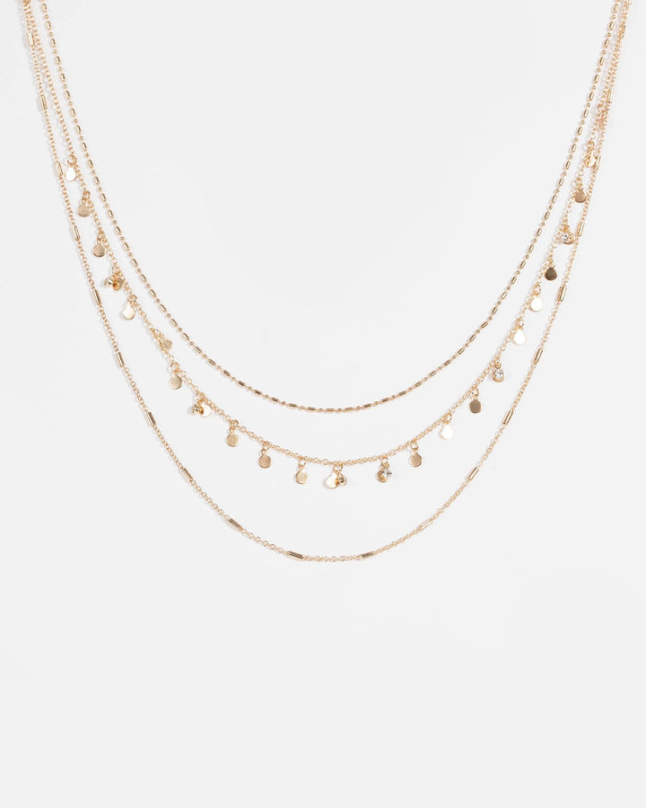 Gold Multi Fine Chain Necklace | Necklaces