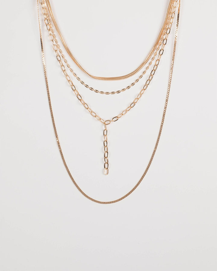 Colette by Colette Hayman Gold Multi Layer Chain Necklace