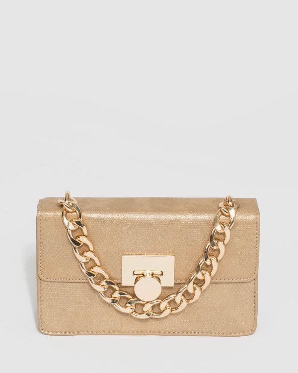 Gold Nynke Ring Handle Bag | Mini Bags